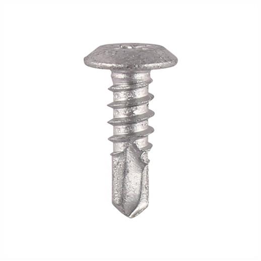 Timco LPP16 Metal Framing Screws; Low Profile Pan Head Self Drill Self Tapping Screws; Silver Ruspert; 4.8 x 16mm (8 x 5/8