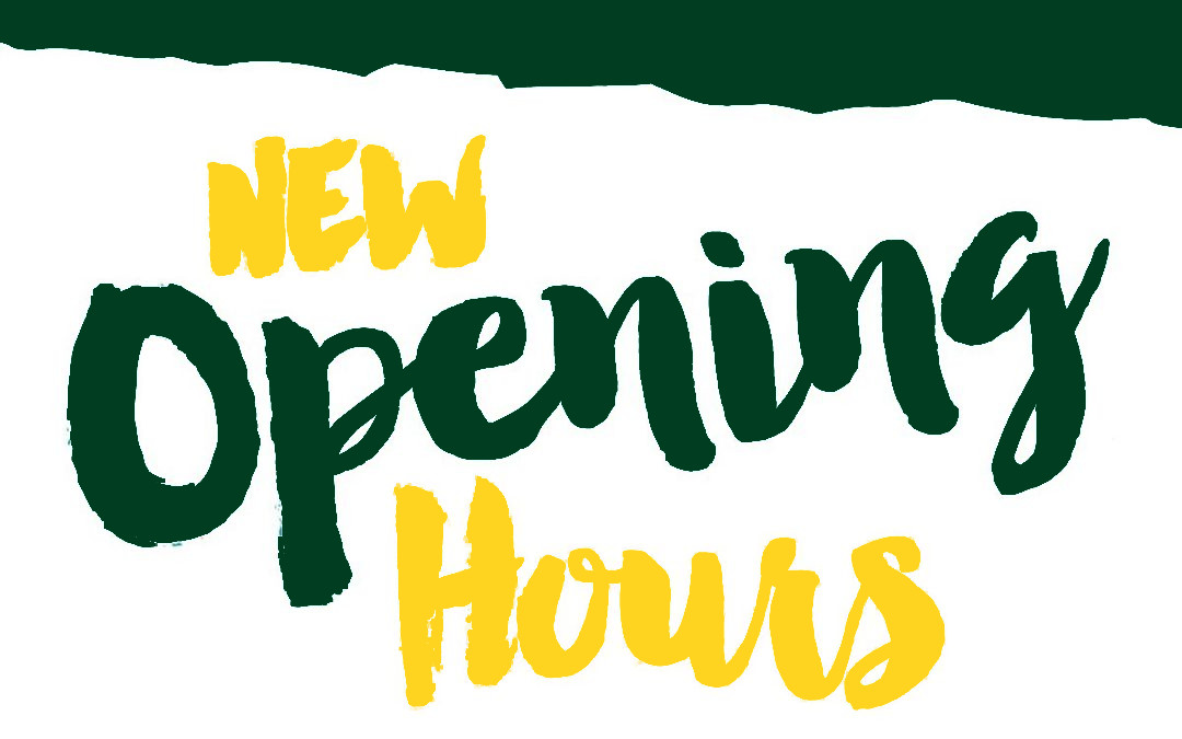 Updated Opening Times