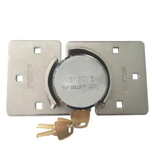 Newsome LR70HS Shackleless Round Padlock & Hasp