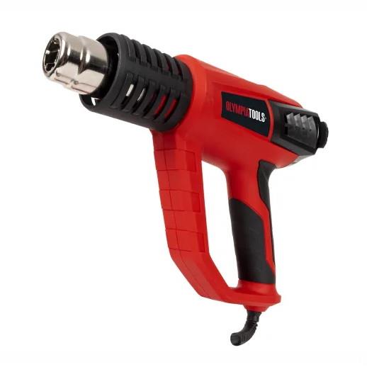 Olympia Powertools HG2000 Hot Air Heat Gun; 3 Heat Settings 50/400/600°C; With 5 Accessories; 2000 Watt; 240 Volt