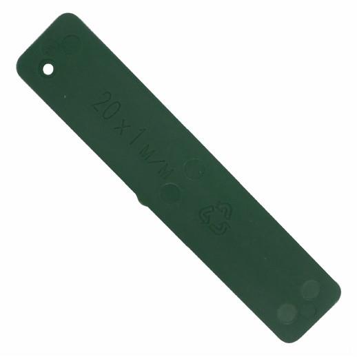 Flat Packers; Green (GN); 20 x 100 x 1mm