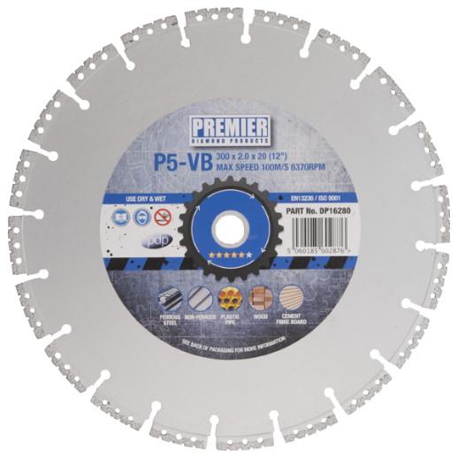 Premier Diamond DP16270 Vacuum Brazed Rescue Blade; Vacuum Brazed; 115 x 1.4 x 22.2mm Bore