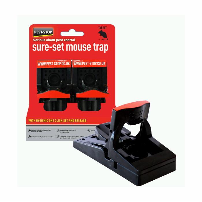 Pest-Stop Sure-Set PSSPT Mouse Trap; Pack (2)