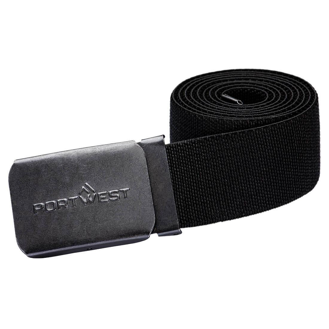 Portwest C105 Elasticated Work Belt; Black (BK)