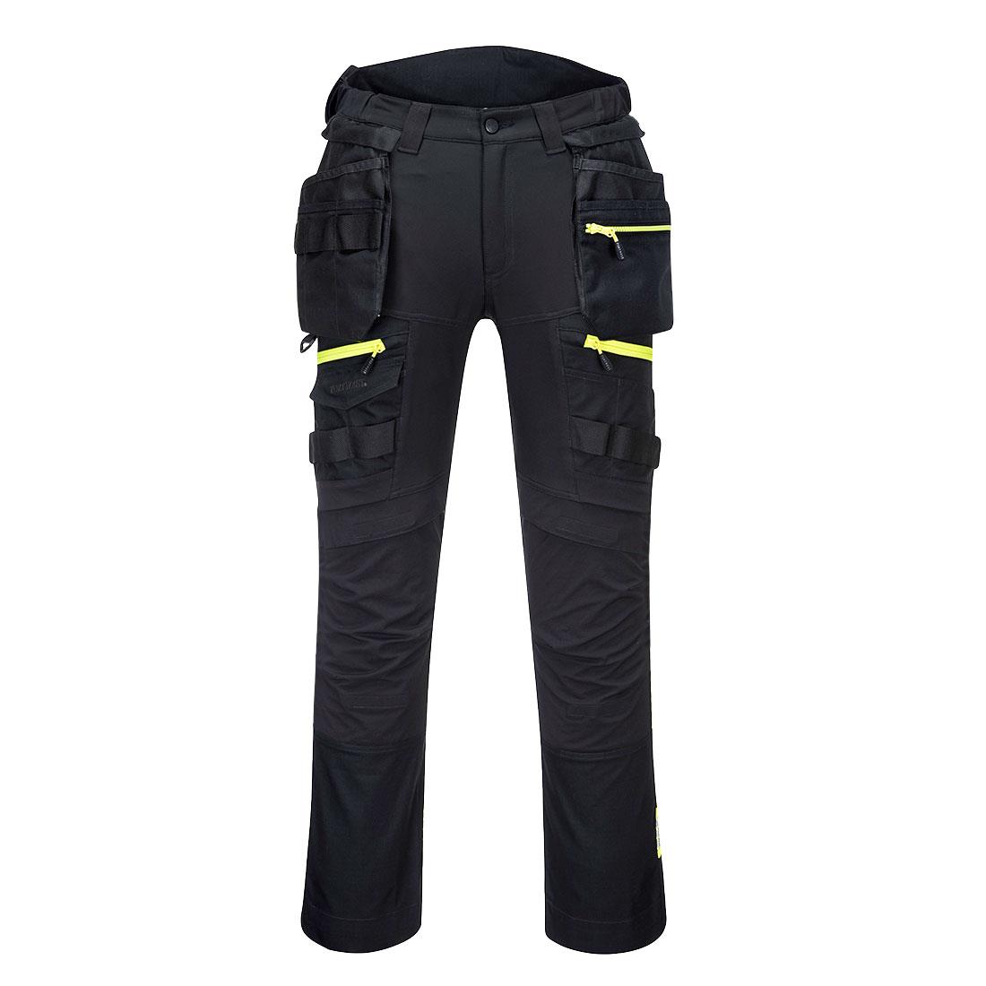 Portwest DX440 DX4 Detachable Holster Pocket Trouser; Black (BK); Short Leg (29