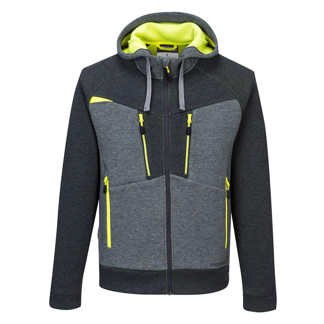 Portwest DX472 DX4 Zipped Hoodie; Metal Grey (GR); Medium (M)