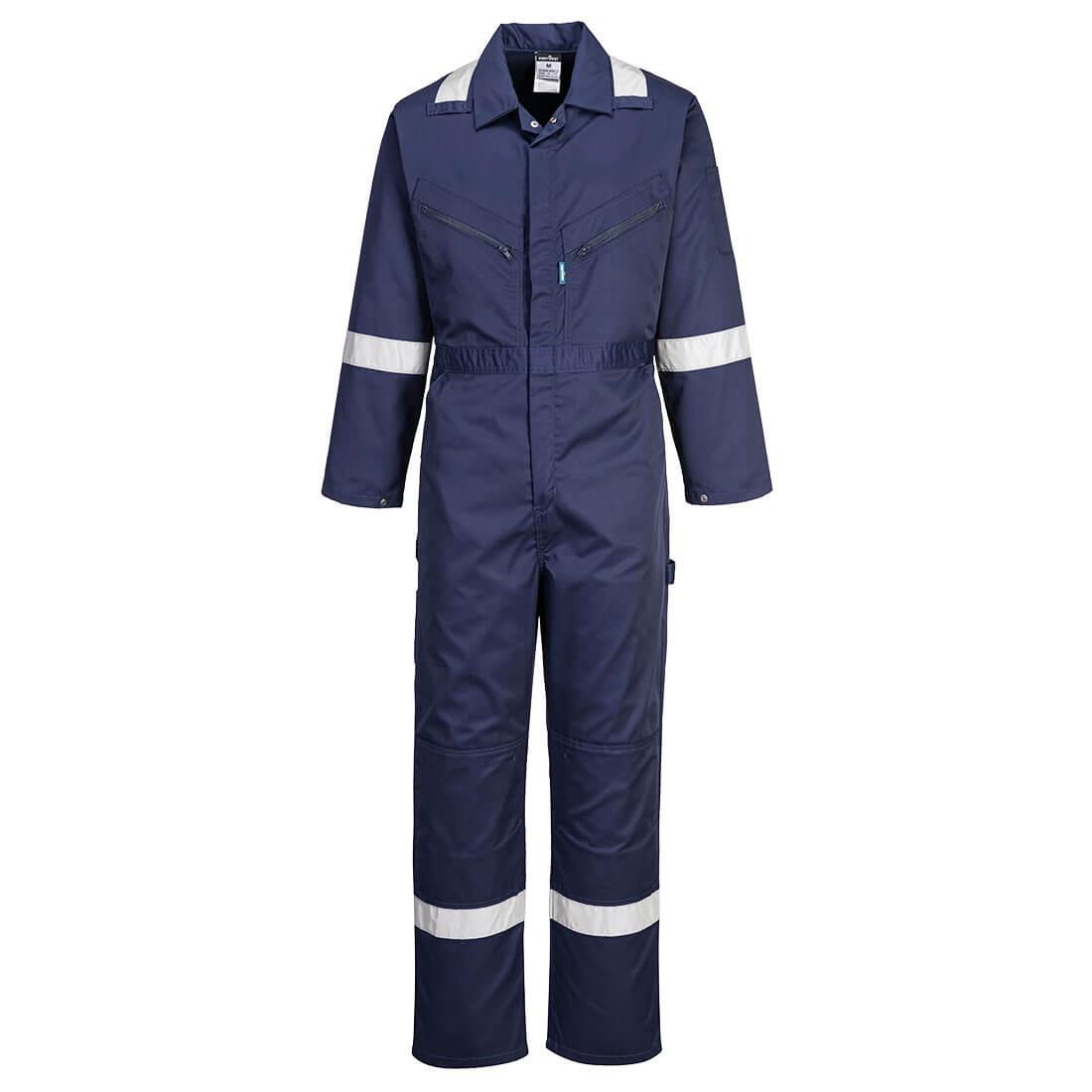 Portwest F813 Iona Zipped Coverall; EN1735 Type2; Navy (NY); Large (L)