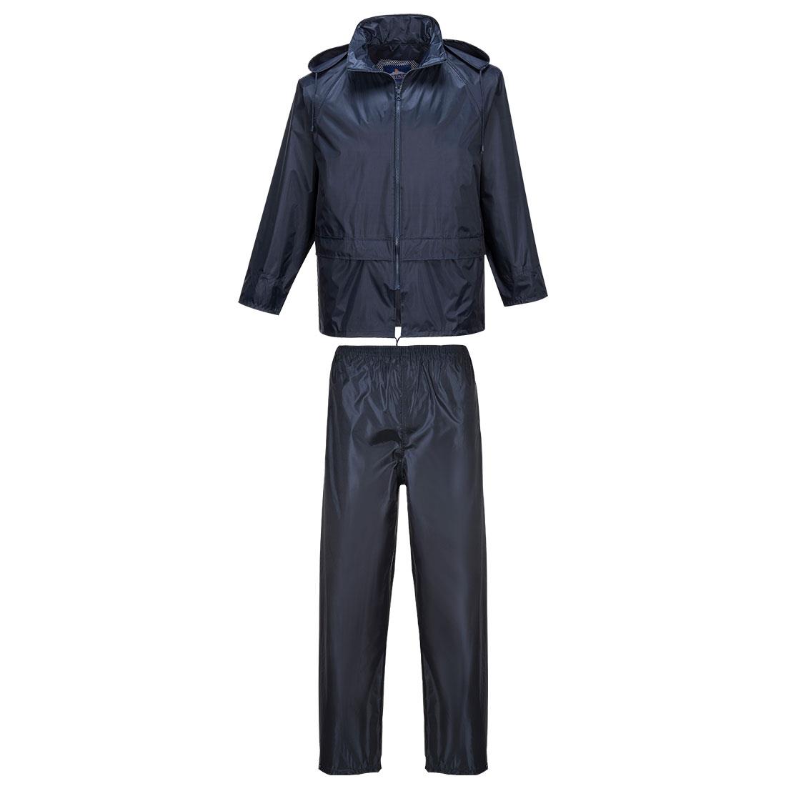Portwest L440 Classic 2 Piece Rain Suit; Navy (NY); Medium (M)