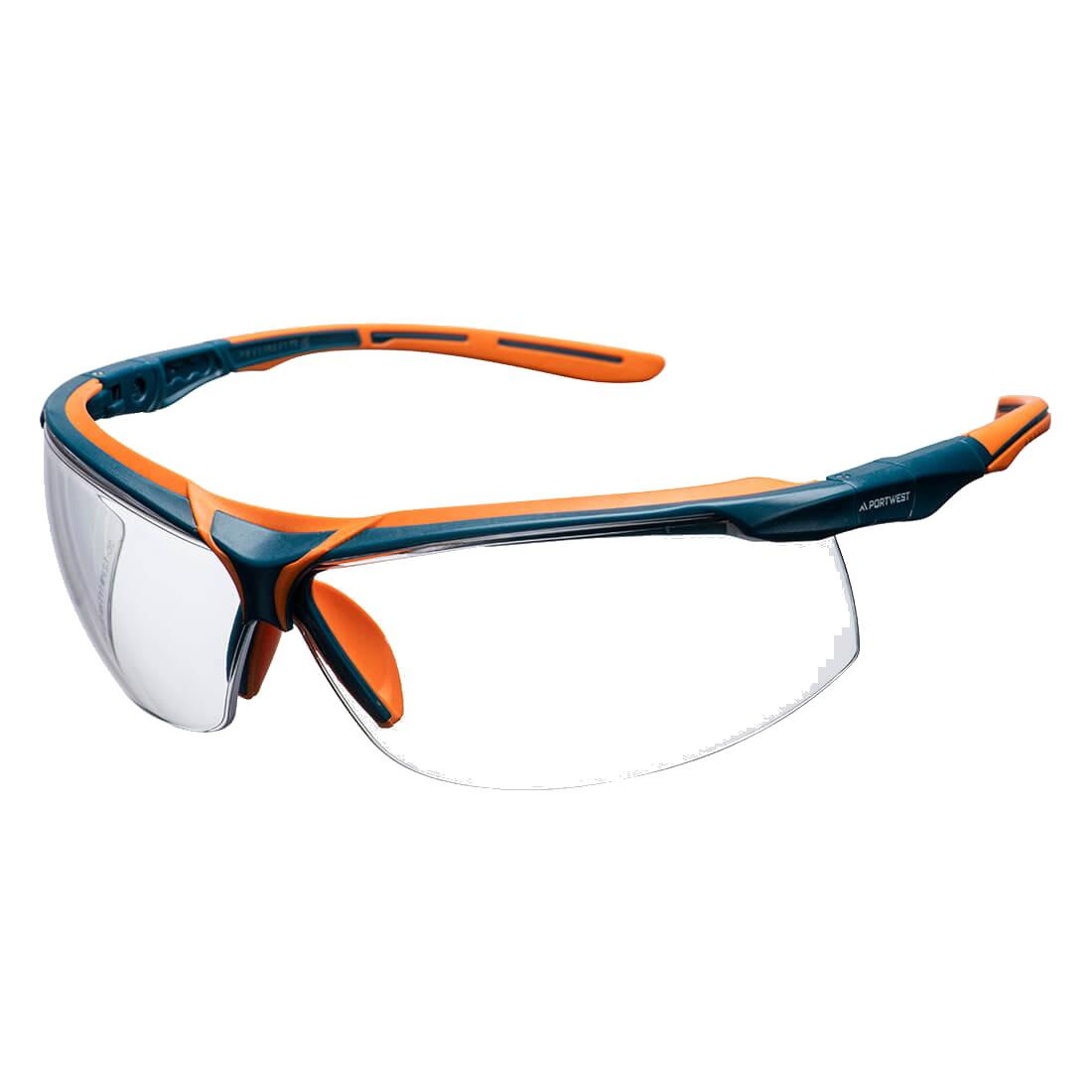 Portwest PS13CLR Mega KN Safety Glasses; Clear (CL)