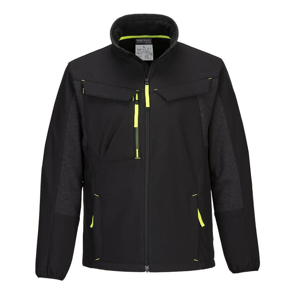 Portwest T753 WX3 Eco Hybrid Softshell (2L); Black (BK); Medium (M)