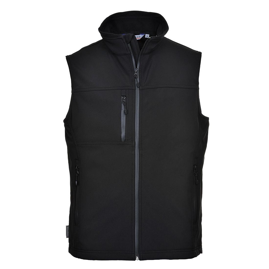 Portwest TK51 Softshell Bodywarmer; Micro Fleece Lined; Black (BK); Medium (M)