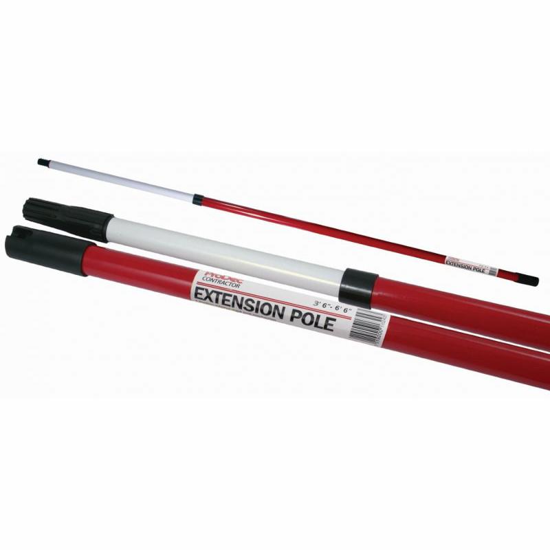 ProDec FREX003 Paint Roller Telescopic Extension Pole; Contractors Steel; 2 Section; 3'6