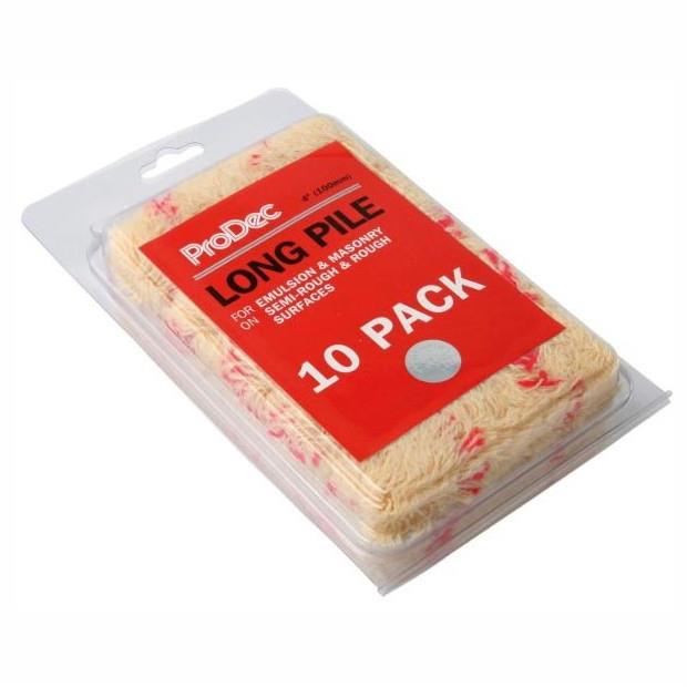 ProDec PRRE042 Long Pile Perlon Mini Roller Refill Sleeves; 4