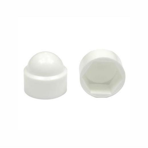 Bolt & Nut Protection Cap; White (WH); M6; To Suit 10mm A/F Hex