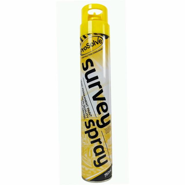 ProSolve™ PVSUY7A Survey Marker Spray; 750ml; Yellow (YEL)