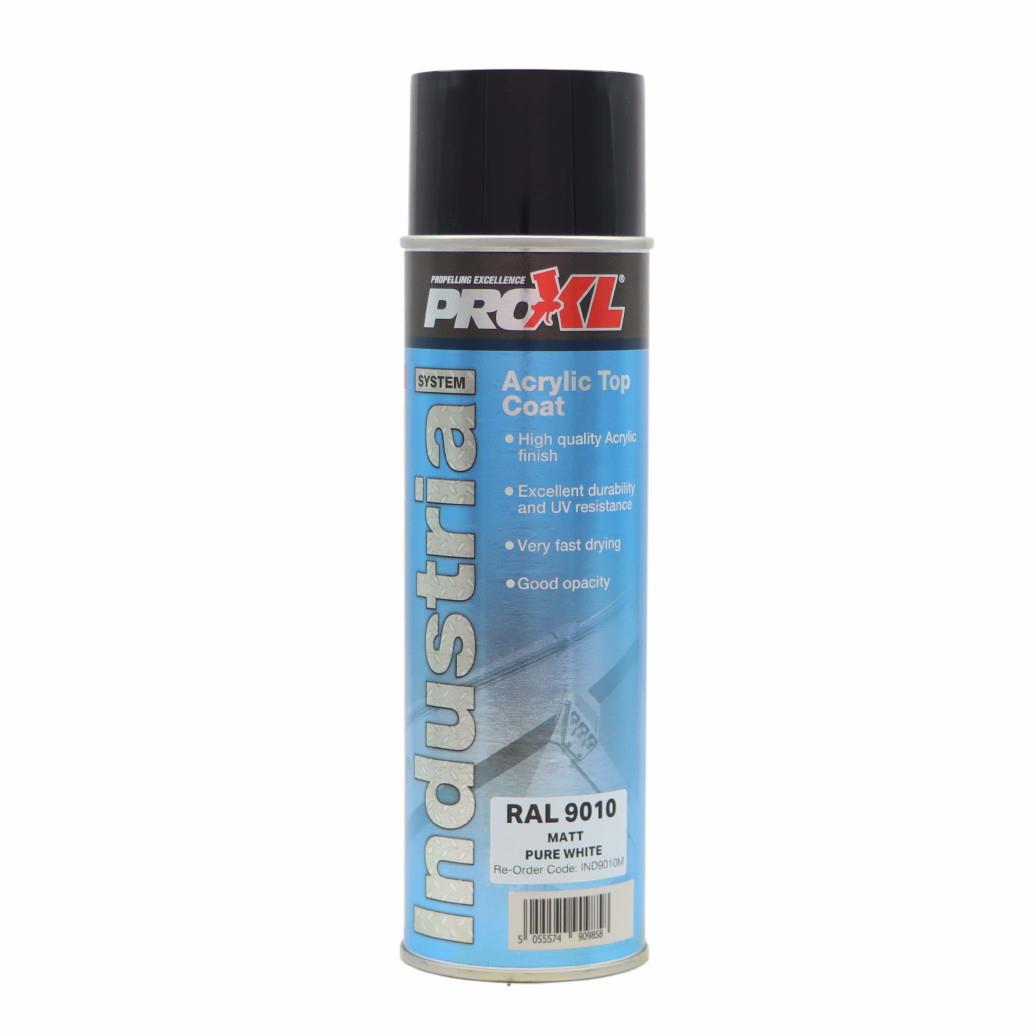 PROXL IND9001 Acrylic Matt Topcoat; RAL 9010 Pure White (PWH); 500ml