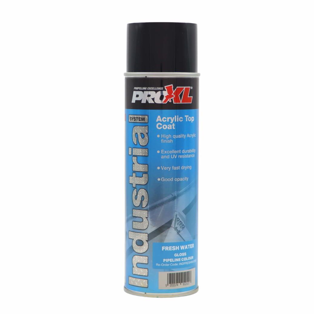 PROXL INDFRESHWATER Acrylic Gloss Topcoat; RAL 5012 Light Blue (LBL); Safety Colour (FRESH WATER); 500ml