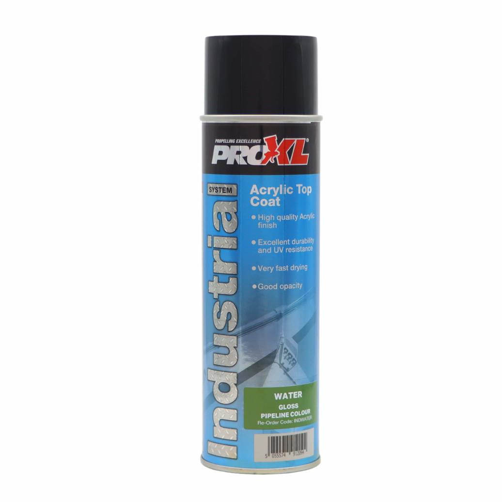 PROXL INDWATER Acrylic Gloss Topcoat; RAL 6010 Grass Green (GGN); Pipeline Colour (WATER); 500ml