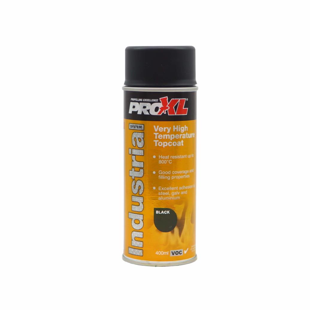 PROXL INDHTB400 High Temerature Topcoat; Black (BK); 400ml