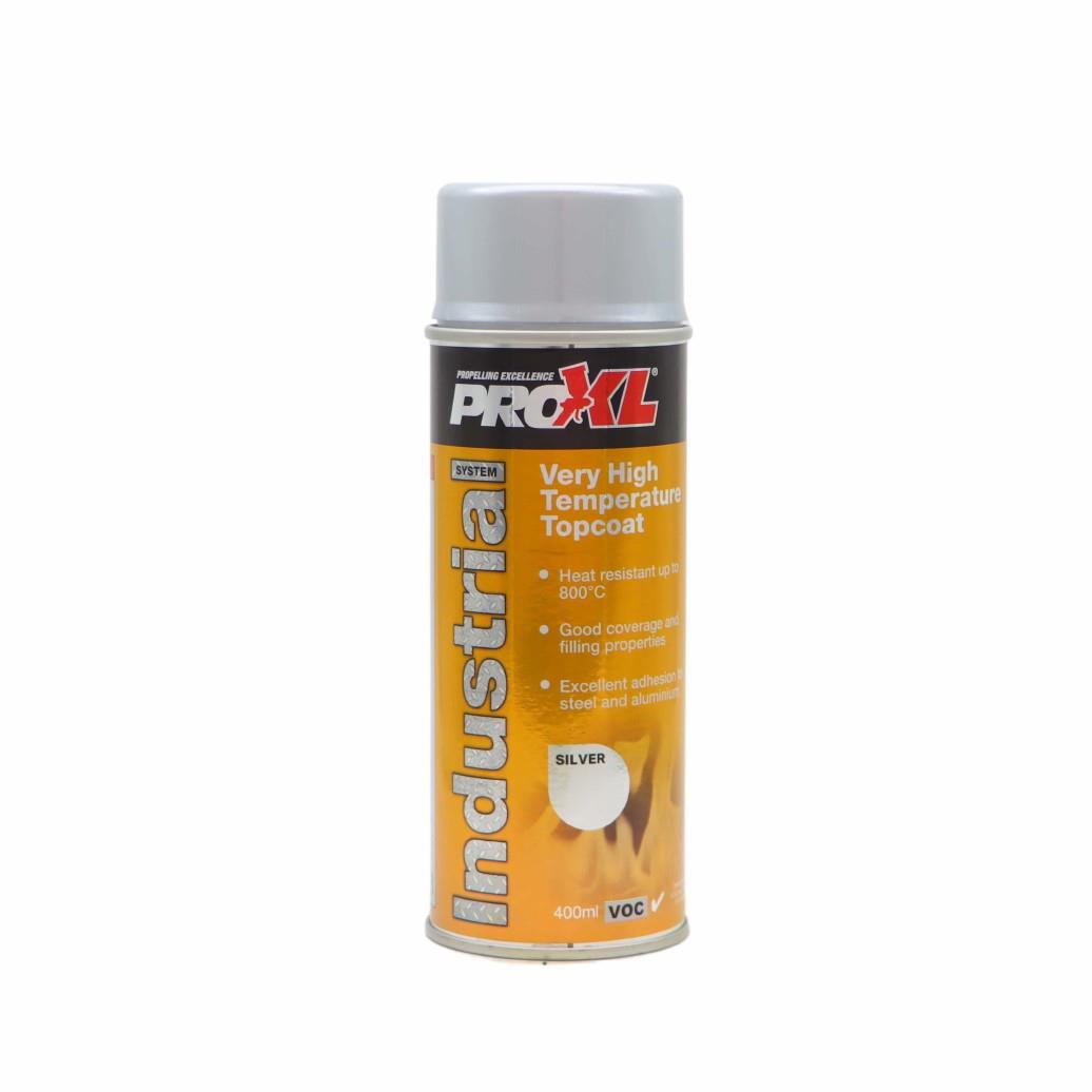 PROXL INDHTS400 High Temerature Topcoat; Silver (SIL); 400ml