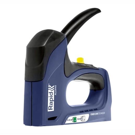 Rapid ALU940 Force Optimized Staple Gun; Uses 140 Series Staples And Type 8 Staples Up To 15mm