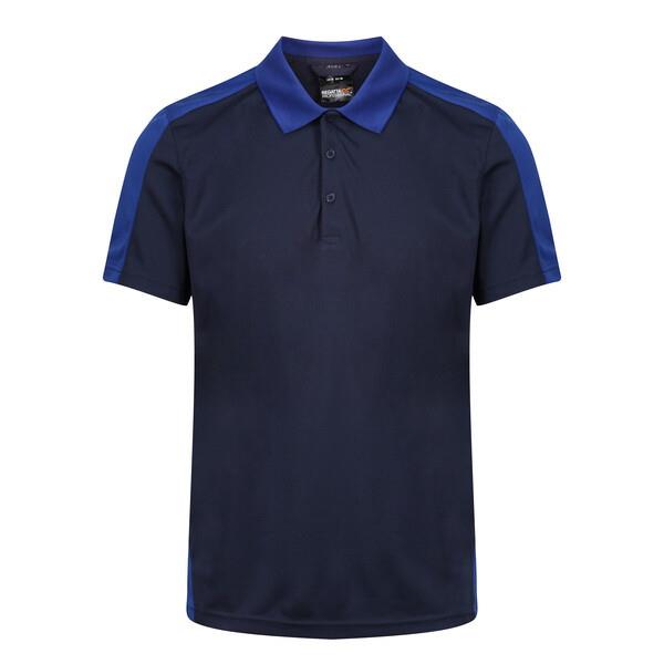 Regatta TRS174 Contrast Quick Wicking Polo Shirt; Navy/Royal Blue (NY)(RB)(5WV); Medium (M)