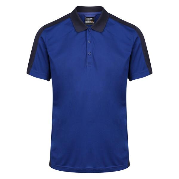 Regatta TRS174 Contrast Quick Wicking Polo Shirt; Royal Blue/Navy (RB)(NY)(56E); Medium (M)