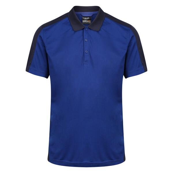Regatta TRS174 Contrast Quick Wicking Polo Shirt; Royal Blue/Navy (RB)(NY)(56E); Medium (M)