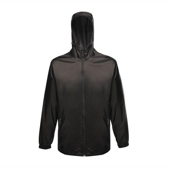 Regatta TRW248 Men's Pro Pack Away Breathable Waterproof Jacket; Black (BK); Medium (M)