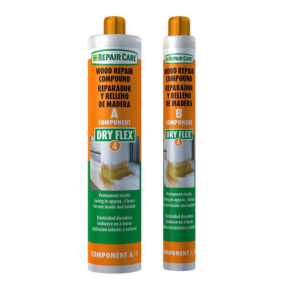 Repair Care Dry Flex® 4 2 Part Wood Repair Resin; Small And Medium Repairs; 5-20mm Fill; 1 Hour Cure @ 20°; 400ml