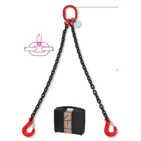 8092/1 C8 Sling Lifting Chains; 2 Legs; 8mm-MT1; In Plastic Case