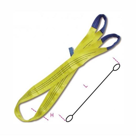 8156 3000 MT3 Yellow Flat Webslings; 3 Tonne; 3 Metre