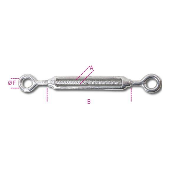 Robur 8205 Eye & Eye Turnbuckle; 316 Stainless Steel (SS); M6; 6mm (1/4