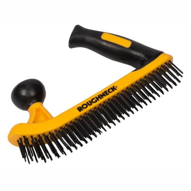 Roughneck 52-052 5 Row 2 Handed Wire Brush; Soft Grip; 250mm (10