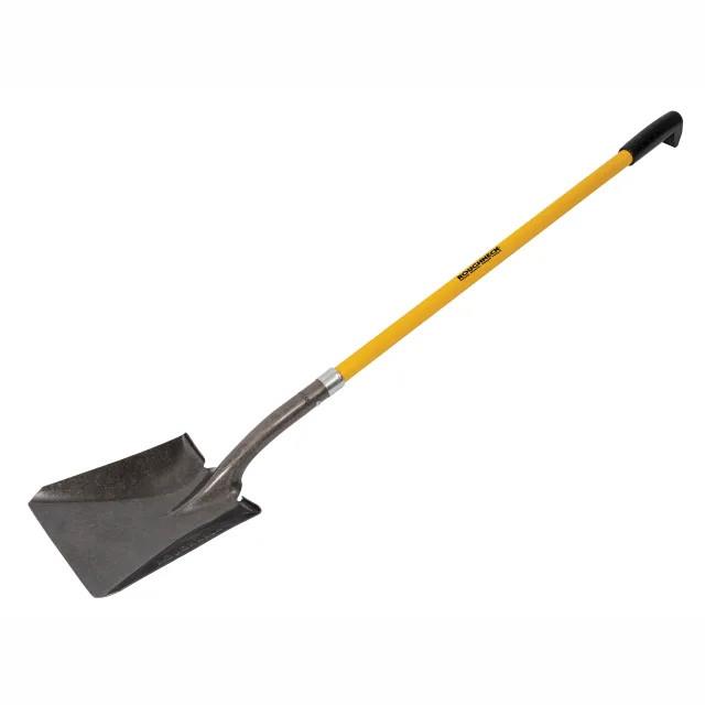 Roughneck 68-144 Square Shovel; Fibreglass Shaft; Long Handle; Overall Length 1460mm (57 1/2