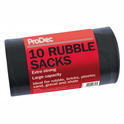 Prodec Rubble Bags; Black (BK); Pack (10)