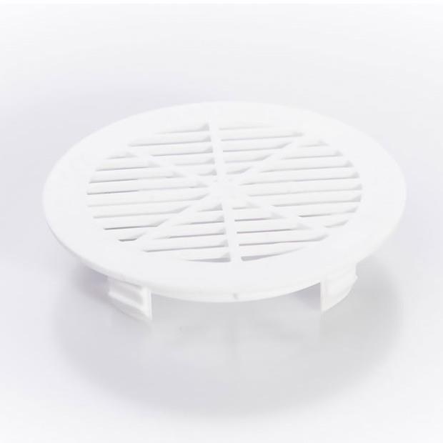 Rytons PL235 Single Round Soffit Vent; White (WH); 70mm (2 3/4