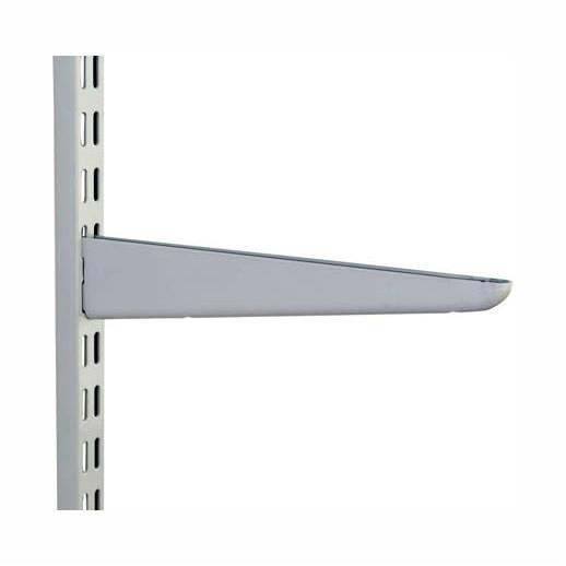 Sapphire SDB120BC Twin Slot Shelf Bracket; Straight; 120 x 50mm (5" x 2"); White (WH); (AS 11205)