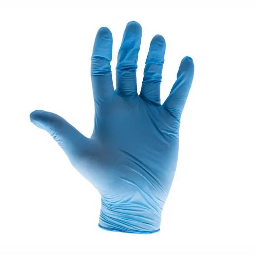Scan SCAGLODNL Blue Nitrile Disposable Gloves; Large (L); Box (100)