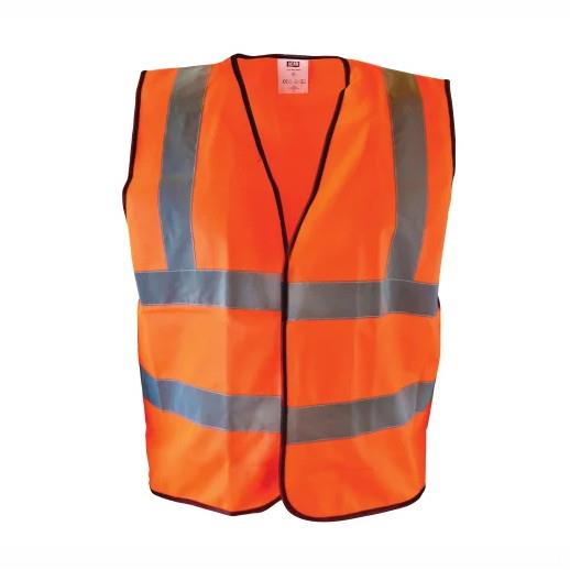 Scan BX-300 High Visibility Highway Safety Waistcoat; Hi-Vis Vest; Orange (O); EN471 Class 2 & EN340; Medium (M) (41