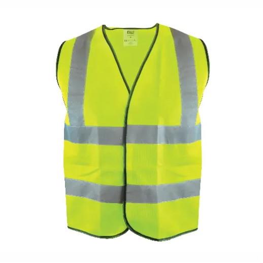 Scan OC-166 High Visibility Highway Safety Waistcoat; Hi-Vis Vest; Yellow (YEL); EN471 Class 2 & EN340; Medium (M) (41