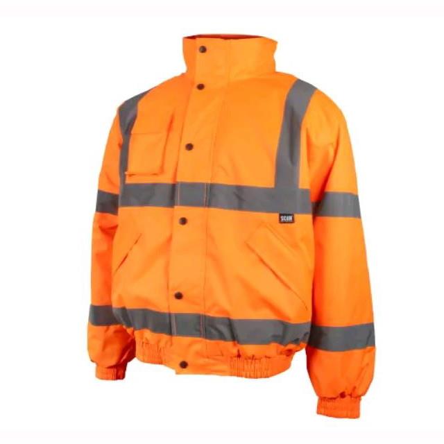 Scan HVBJMO Hi-Vis Bomber Jacket; Orange (OR); Medium (M) (41