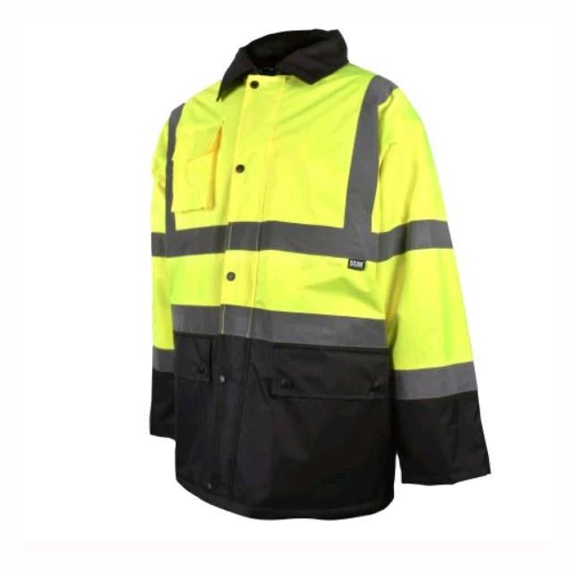 Scan HVMJMYB Hi-Vis Motorway Jacket; Two Tone Yellow And Black (YEL/BK); Medium (M) (41