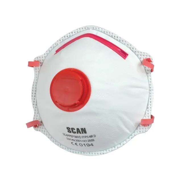 Scan PPEP3MVD FFP3 Moulded Disposable Valved Masks; Pack (2)