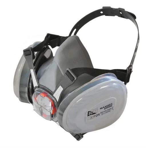 Scan SCAPPERESPP2 Twin Half Mask Respirator + P2 Dust Filter Cartridges