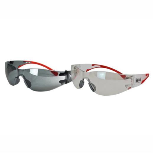 Scan PPEFSTWIN Flexi Safety Spectacles; Twin Pack; EN166:1F & EN170