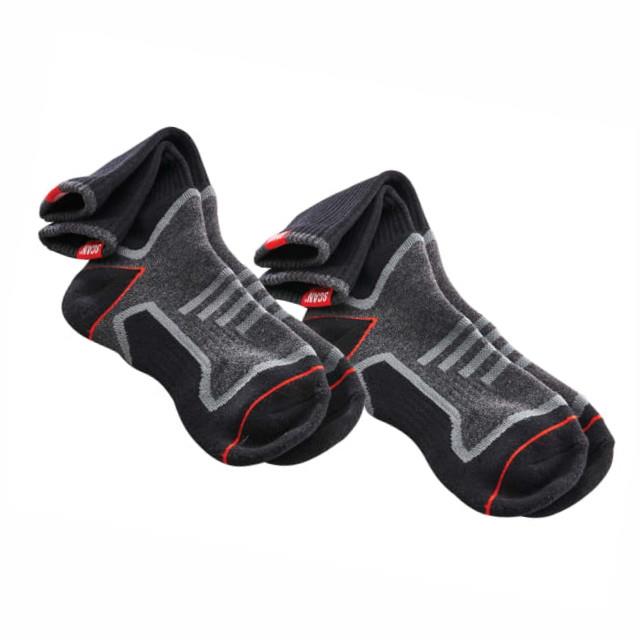 Scan Work Socks; Black (BK); Size 6-12; Twin Pack (2 Pair)