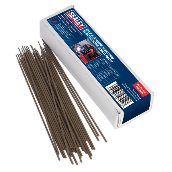 Sealey E6013 General Purpose Mild Steel Welding Electrodes, BS EN 757; 1.6 x 300mm; 2.5 kg Pack