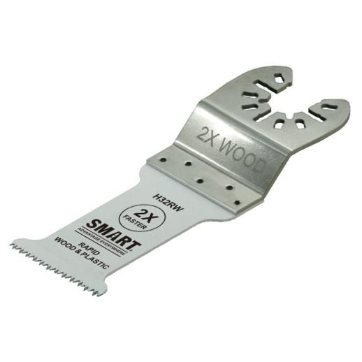 Smart H32RW1 Trade 32mm Rapid Series Wood & Plastic Cut Multitool Blade; Pack (1)