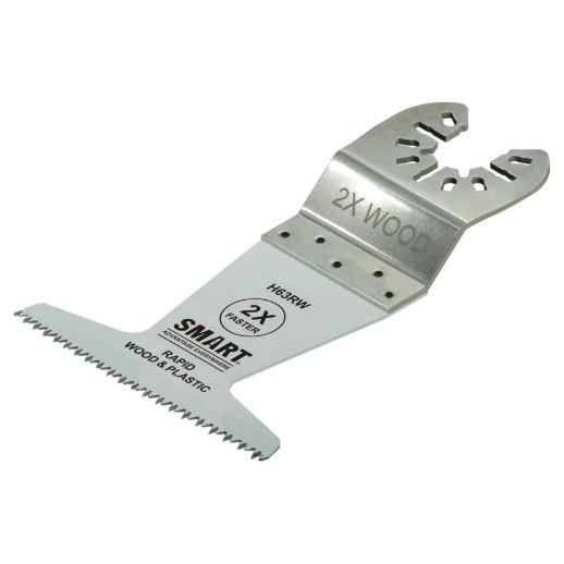 Smart H63RW1 Trade 63mm Rapid Series Wood & Plastic Cut Multitool Blade; Pack (1)